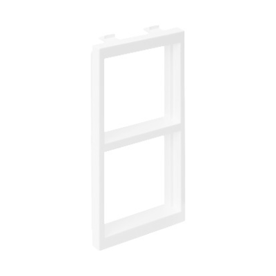 S66/9 Adapter CIMA na 1X2 moduły K45 (45x45mm) pozioma; biały