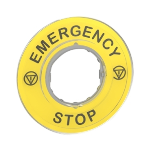 ZBY9320 Etykieta EMERGENCY STOP 3D
