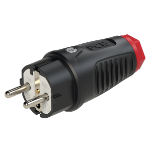 Wtyk "uni-schuko" gumowa 16A 2P+Z IP44 0521-SR