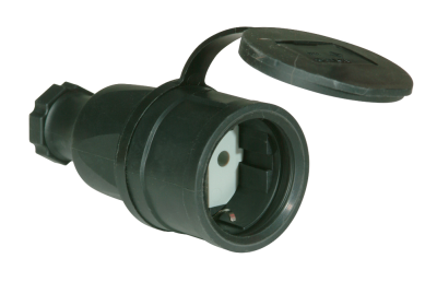 Gniazdo SCHUKO gumowe 16A 3P ;PCE2511-S