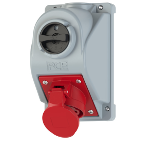 Gniazdo stałe z wyłącznikiem 0-1 16A 5P 400V IP44 COMBO-POL