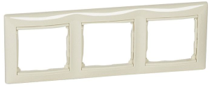 VALENA Ramka potrójna x3  KREMOWA