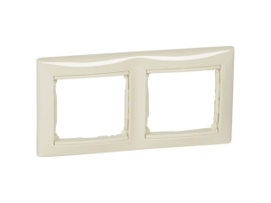 VALENA Ramka x 2 KREMOWA