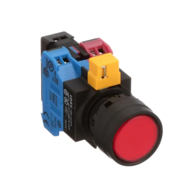 HW1L-M1F11QD-R-24 Przycisk podśw. monost. LED24V, czerwony