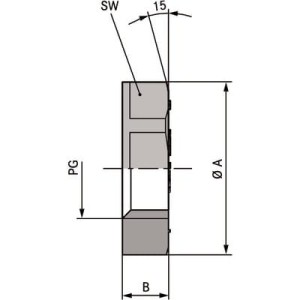 Nakrętka SKINTOP GMP-GL PG 16 czarna 1