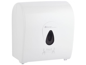 Mechaniczny podajnik ręczników papierowych w rolach MERIDA
TOP AUTOMATIC MAXI, tworzywo ABS, biały połysk, okienko
szare