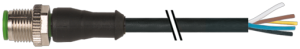 MURRelektronik ; 7000-12041-6351000 Przewód Wtyk M12/5 prosty PUR-JB 5x0,34 czarny UL CSA 10m