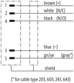 MURRelektronik ; 7000-13101-3510200 Przewód PUR 5x0,34 ekranowany Wtyk M12/5 prosty 2m 1