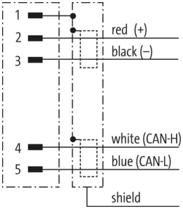 MURRelektronik ; 7000-13105-8030300 Przewód PUR CAN Wtyk M12/5P prosty , 3m 1
