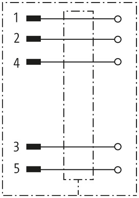 MURRelektronik ; 7000-13321-0000000 Wtyk M12/5P prosty ekranowany 1