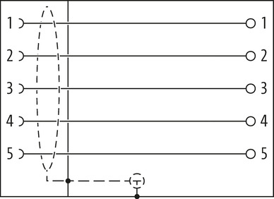 MURRelektronik ; 7000-13401-0000000 Gniazdo M12/5P proste ekranowane 1