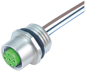 MURRelektronik ; 7000-13542-9710100 Gniazdo M12/4P do montażu pulipitowego przewód 1,0m  Kodowanie A