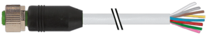 MURRelektronik ; 7000-17041-2951000 Przewód PUR Gniazdo M12/8 proste 10m