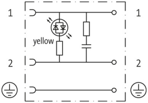 MURRelektronik ; 7000-29041-0000000 Wtyczka zaworowa typ A 18mm LED+RC 1