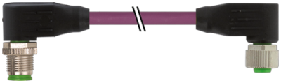 MURRelektronik ; 7000-40551-8030200 Przewód CAN Gniazdo M12/8P kątowe Wtyk  M12/5P kątowe dł.2m