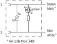 MURRelektronik ; 7000-70061-7500500 Przewód 5m Wtyk Junior zaworowy LED+VDR 1