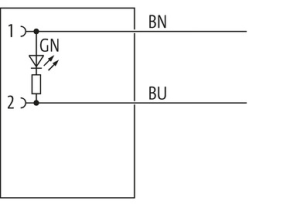 MURRelektronik ; 7072-72031-1450500 Przewód PUR Gniazdo DT06-2S z LED dł. 5m 1