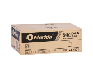 Ręczniki papierowe w roli z adaptorem MERIDA ECONOMY AUTOMATIC MAXI, zielone, średnica 19,5 cm, długość 250 m, jednowarstwowe, karton 6 rolek