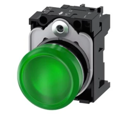 SIEMENS ; 3SB3644-6BA40 Lampka 24V AC/DC zielona