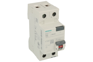 SIEMENS ; 5SV4312-0 25A 30mA Typ AC Wył.różnicowoprądowy 1+N 230V - N z prawej strony