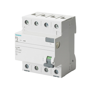 SIEMENS ; 5SV4342-0 25A 30mA Typ AC Wył.różnicowoprądowy 3+N 400V - N z prawej strony