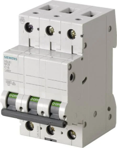 SIEMENS ; 5SL6316-6 Wyłącznik nadmiarowy B16A 3-bieg.6kA 400V