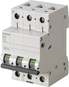 SIEMENS ; 5SL6325-6 Wyłącznik nadmiarowy B25A 3-bieg.6kA 400V