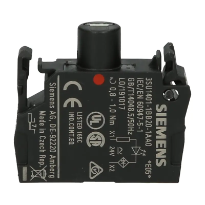 SIEMENS ; 3SU1401-1BB20-1AA0 LED 24V AC/DC, RED