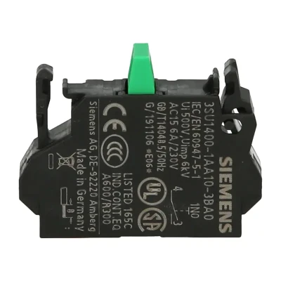 SIEMENS ; 3SU1400-1AA10-3BA0 Styk pomocniczy 1NO przyłącze spężynowe