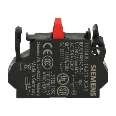 SIEMENS ; 3SU1400-1AA10-3CA0 Styk pomocniczy 1NC przyłącze spężynowe