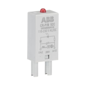 ABB ; LED czerwony  110-230V AC/DC do gniazd CR-P;CR-M