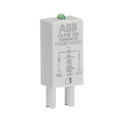 ABB ; LED zielony 110-230V AC/DC do gniazd CR-P;CR-M