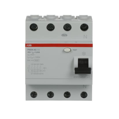ABB ; FH204-40A/  30mA Wyłącznik różnicowoproądowy typ `AC`
