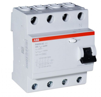 ABB ; FH204-63A/  30mA Wyłącznik typ `AC`