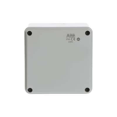 ABB M008510000 – Puszka elektroinstalacyjna IP65, 100×100×80 mm, szara