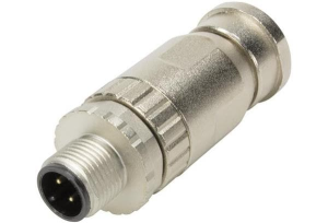 HARTING ; 21 03 349 1501 Wtyk M12/5P prosty ekranowany metalowy, kodowanie B