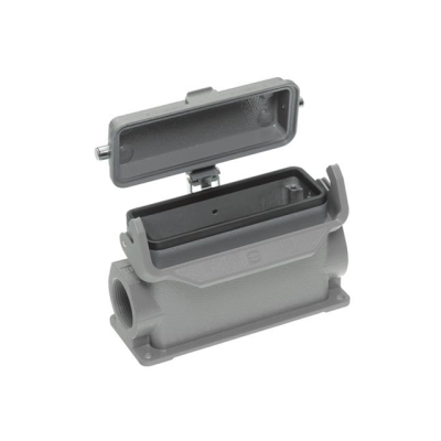 HARTING ; 09 30 024 2298 Złącze Han B 24-asg2-LB-K-29 Obudowa gniazda z pokrywą ,2xPG29