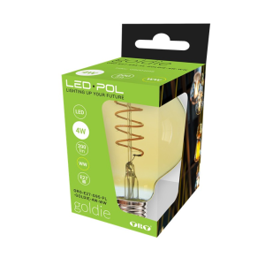 Żarówka LED E27 G95 4W 200lm Barwa ciepła 2200K GOLDIE