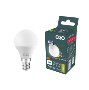 Żarówka LED E14 TOTO 5W 500lm B45  kulka BC