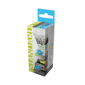 Żarówka LED E14 8W świeczka 720lm CW Biała zimna