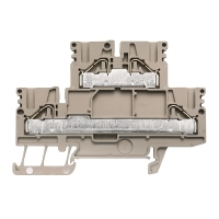 Weidmuller ; PDK 2.5/4 Złączka PUSH IN 2x2,5mm2 BEŻOWA