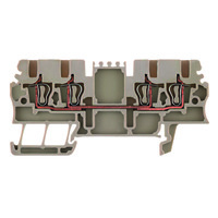 Weidmuller ; ZDU 1.5/4AN Złączka sprężynowa 4x1,5mm2 BEŻOWA