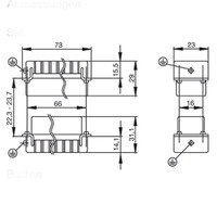 RockStar® HDC HA 16 MS Wkład wtyk 1-16P zacisk śrubowy 1