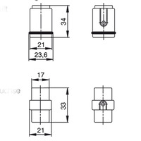 RockStar® HDC HD 8  FC Wkład gniazdo zeńskie 8-pin 1
