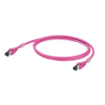 Weidmuller ; IE-C6FP8LM0030M40M40-M Kabel Patch, RJ45 IP 20, RJ45 IP 20, Cat.6A / Klasa EA (ISO/IEC 11801 2010), LSZH, 3 m /FIOLETOWY/