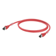 Weidmuller ; IE-C6FP8LR0020M40M40-R Kabel Patch, RJ45 IP 20, RJ45 IP 20, Cat.6A / Klasa EA (ISO/IEC 11801 2010), LSZH, 2 m /CZERWONY/