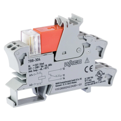 788-304 Moduł przekaźnikowy 1P 16A 24V DC