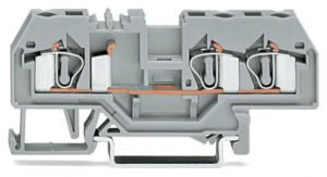 281-681 Złączka 4mm 4-przewodowa szara