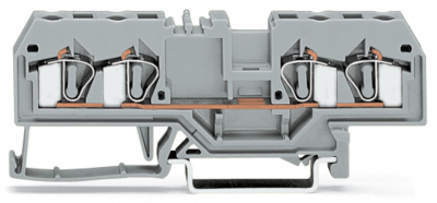 281-652 Złączka 4mm 4-przewodowa szara