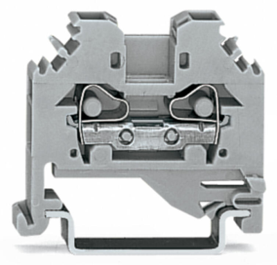 281-101 Złączka 2x4mm2 SZARA